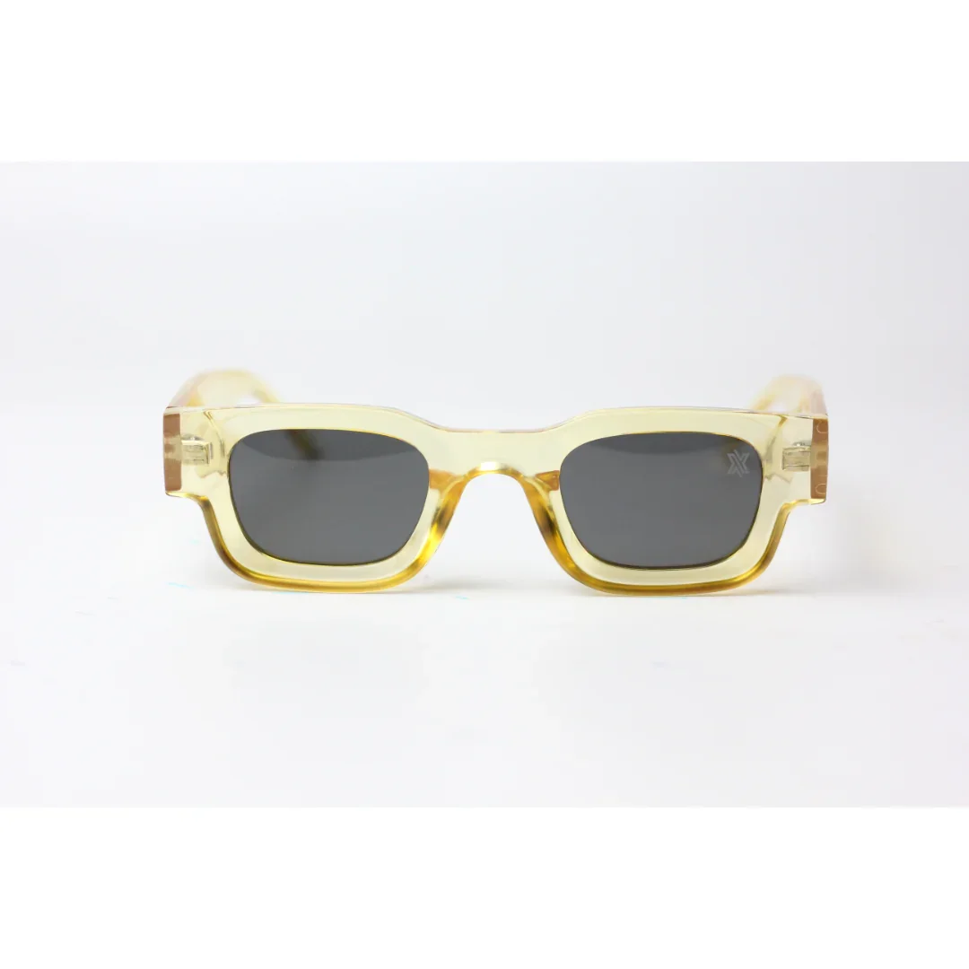 XSHADES - Rapperz - 7100 - Yellow - Black - Polarized - Acetate - Square - Sunglasses - Eyewear - Image 2